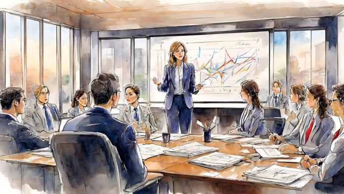 zuhören business kommunikation menschen am tisch hören frau vorne zu by Gerd Altmann from Pixabay