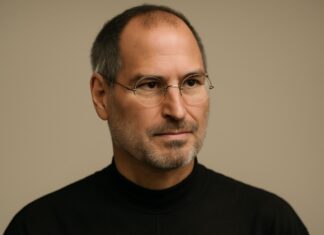 STEVE JOBS: Wie man aus der Garage die Welt neu erfindet Steve Jobs Von der Garage zum globalen Leitbild Bild: Steve Jobs erstellt mit ChatGPT